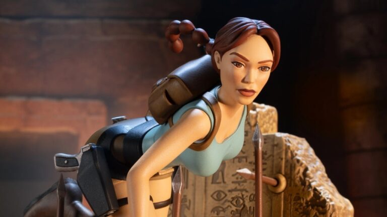 This Dynamic Tomb Raider Statue Goes Back to Lara Croft’s Gaming Roots