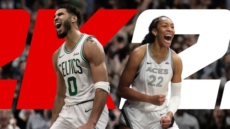 NBA 2K25 Puts NBA Champ Jayson Tatum and WNBA Champ A’ja Wilson on Cover, Launches September