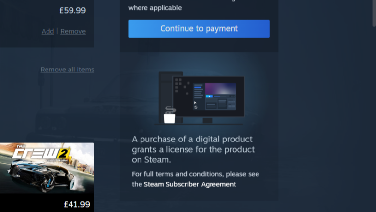 Steam Now Warns Customers They’re Buying a License, Not a Game Before They Continue to Payment