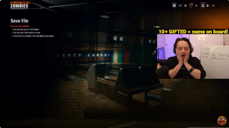 Call of Duty: Black Ops 6 YouTuber Accidentally Leaves 12 Hour, 147-Round Zombies Run Live on Stream Instead of Saving and Quitting