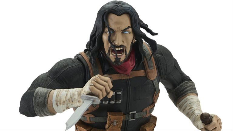 Keanu Reeves’ BRZRKR Gets a Bloody Statue From Diamond Select Toys