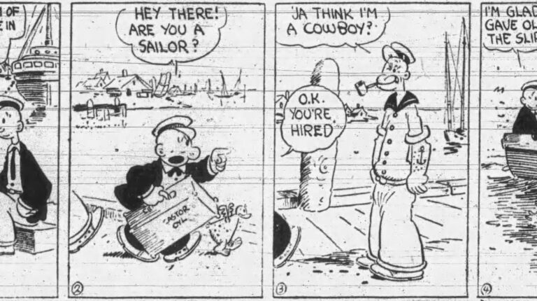 The Original Popeye, Tintin, and More Works From the Roaring 20s Are Now in the Public Domain