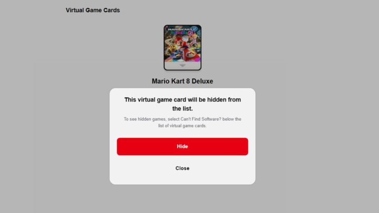 Nintendo’s New Virtual Game Card System Will Let You Hide Game Cards From Your List
