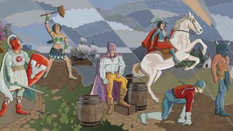 James Gunn Confirms 2 Characters in the History of Metahumans DCU Mural Are ‘Important’ in a Script Being Worked on Right Now — but Who Are They? | SDCC 2025