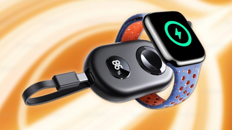 The $10 Joyroom Apple Watch Charger Has an Internal 2,500mAh Battery for Charging Your Watch on the Go