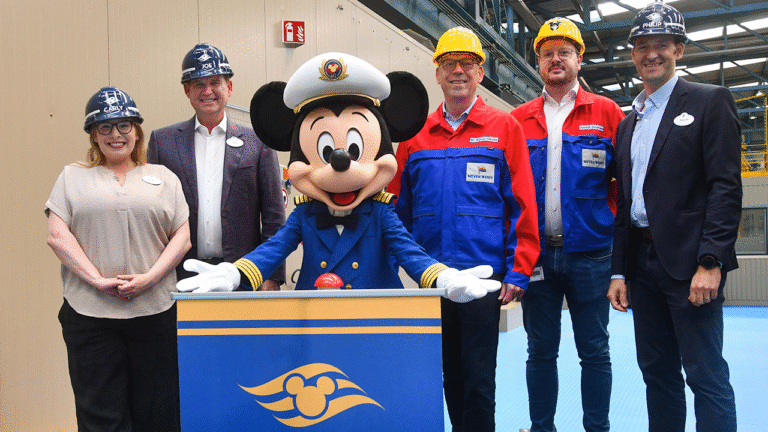 Construction Has Officially Begun on Disney Cruise Line’s Fourth Wish-Class Ship as Disney Celebrates With Its Steel Cutting Ceremony