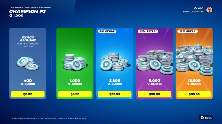 Fortnite Will Soon Let You Pay the Exact Amount for Items, Rather Than Buying More V-Bucks Than You Need