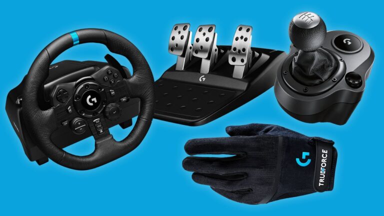 Logitech Is Slashing Nearly 50% Off the G923 Racing Wheel Set and Throwing in a Free Driving Force Shifter