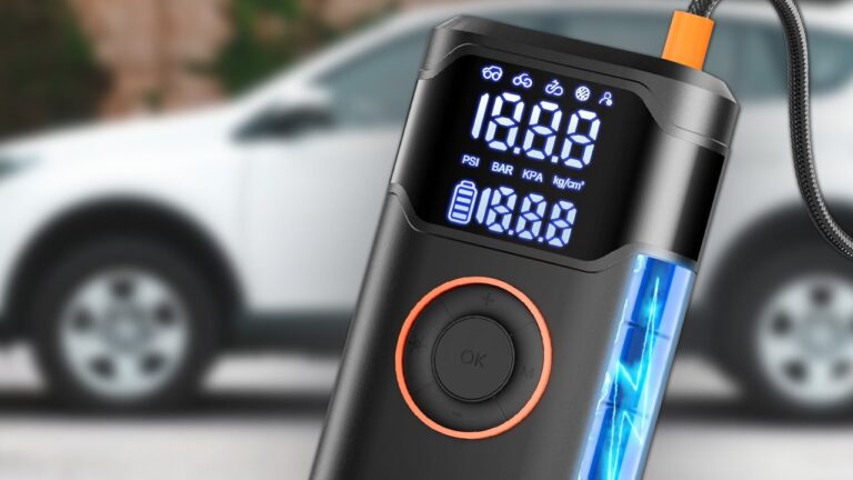 This $13 Cordless Tire Inflator and Air Compressor Belongs in Your Car Emergency Kit
