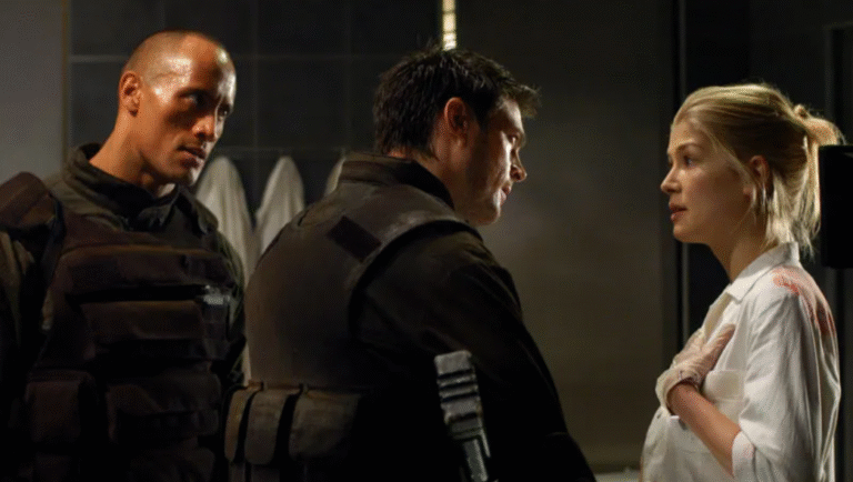 Rosamund Pike Says Her Doom Movie With The Rock Was ‘Probably One of the Worst Films Ever Made’ and ‘Could Have Ended My Career’