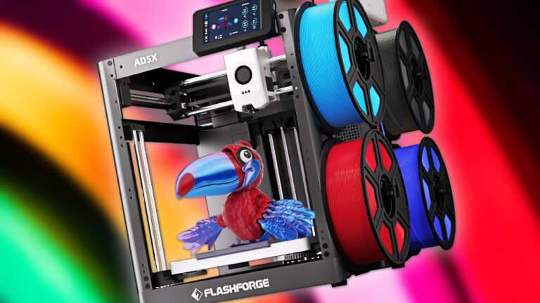 The FlashForge AD5X Is One of the Best Multi-Color 3D Printers Priced Under $300