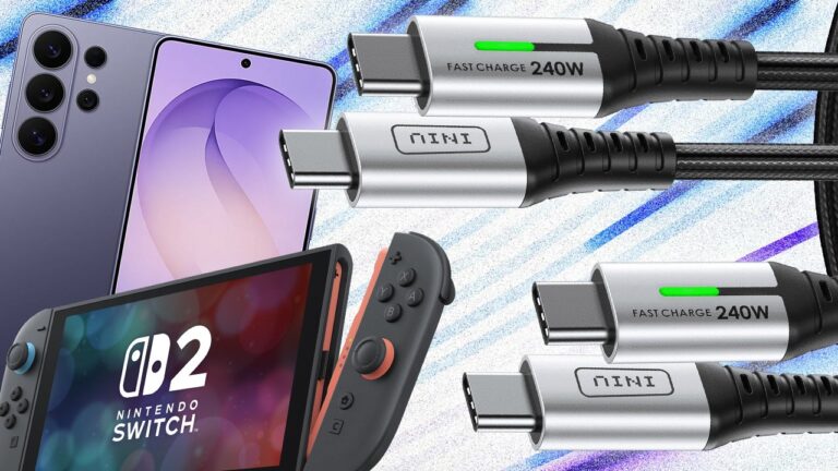 Get a 2-Pack of 6.6ft USB Type-C Cables for $5.99