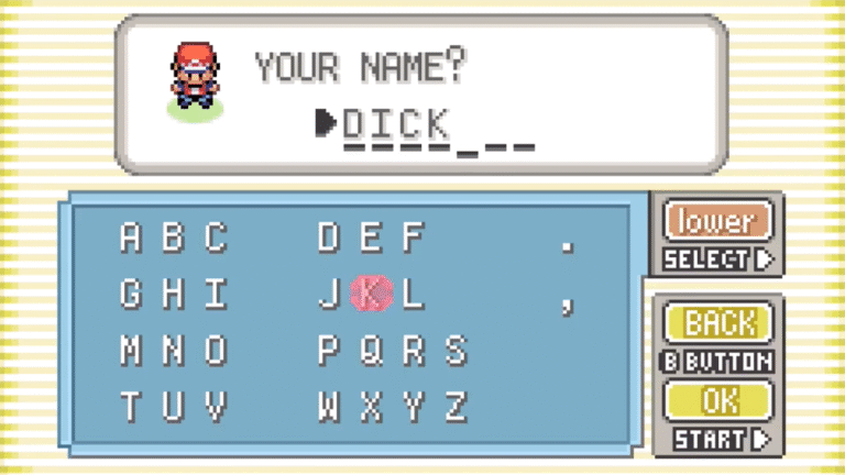 Pokémon FireRed and LeafGreen Remakes Add a Swear Filter, Limiting Your Ability to Name Your Rival Something Rude