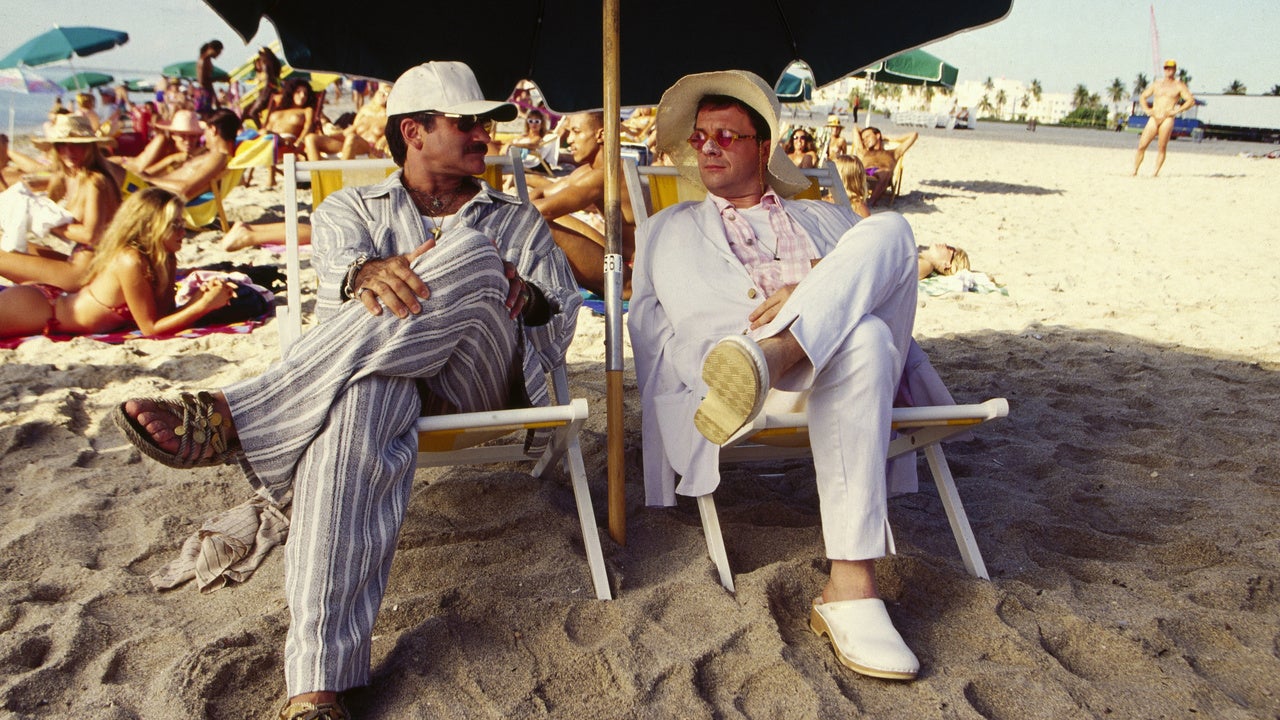 Robin Williams and Nathan Lane in The Birdcage (1996).