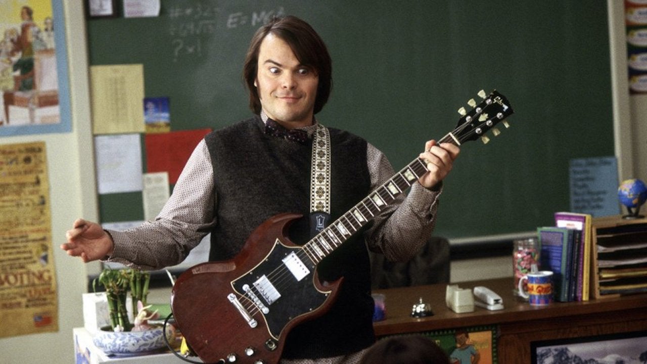 Jack Black in School of Rock (2003).