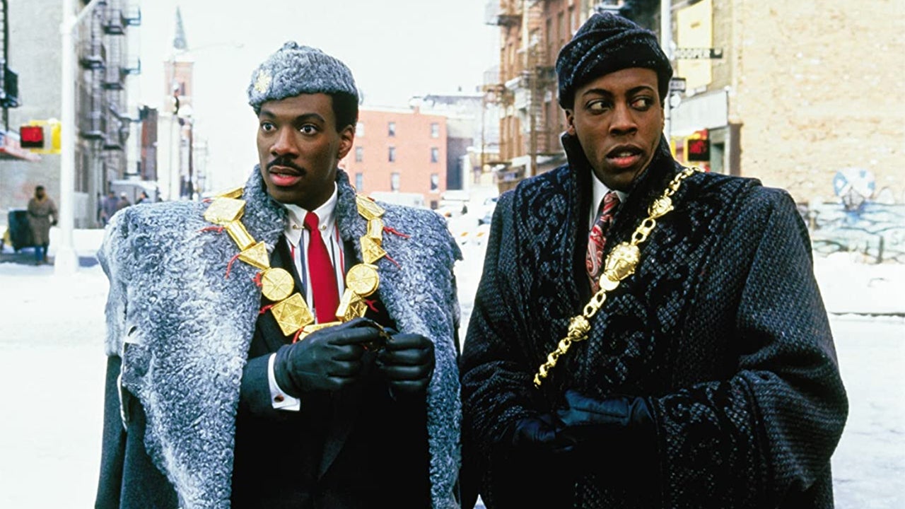 Eddie Murphy and Arsenio Hall in Coming to America (1988).