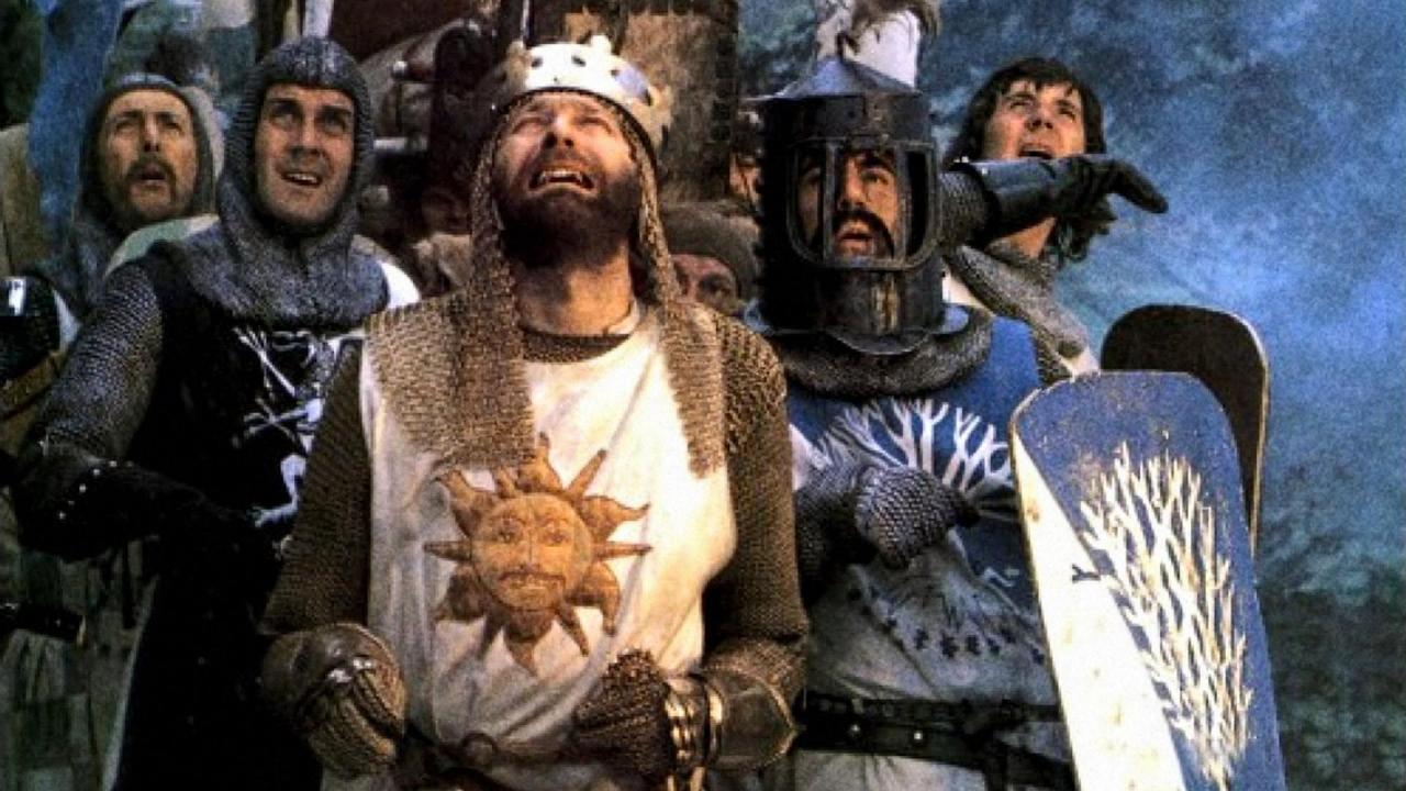 The entire troupe in Monty Python and the Holy Grail (1975).