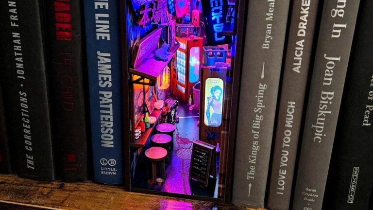 This Cyberpunk Book Nook Kit Is Perfect for Your Mixed Media Library