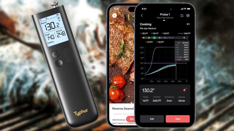 Save 60% Off the Typhur Sync Gold Wireless Meat Thermometer for Mother’s Day