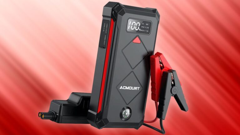 The Acmount P100 5,000A 12V Cordless Car Jump Starter Drops to $29.99 on Amazon