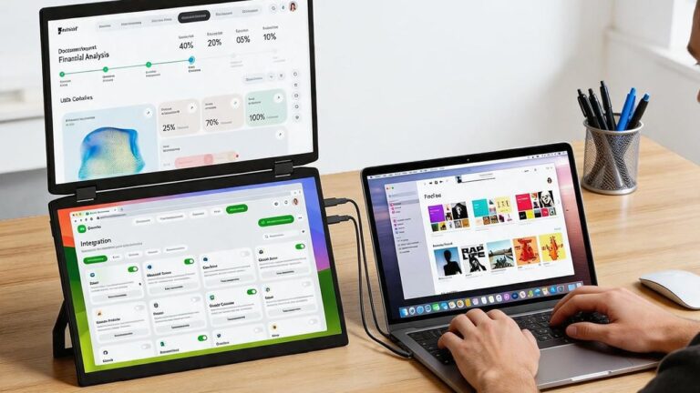 Get a Dual 15″ 1080p Portable USB Monitor Setup to Boost Your Productivity for Just $82.99