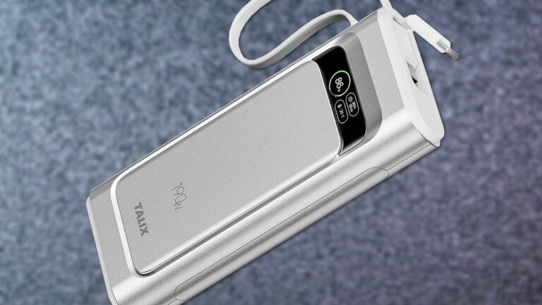 Save 50% Off the Talix 20,000mAh Power Bank With 190W of Total Power Output, Now Just $25