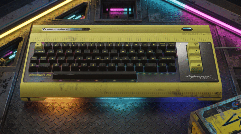 Cyberpunk 2077 Commodore Computer Premieres at Gamescom, and It’s Up for Preorder Now