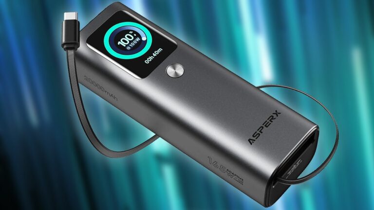The TSA-Approved AsperX 20,000mAh 165W Power Bank Drops to $39.99 After a $50 Off Coupon