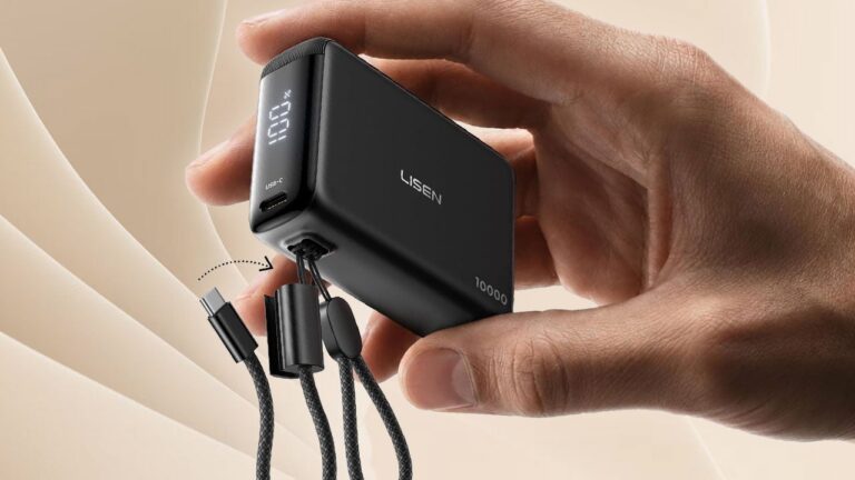 The Tiny Lisen 10,000mAh Power Bank With 45W USB-C Output Drops to $23.99